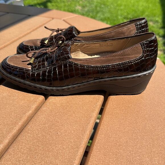 Ara Naturform Brown Loafers Slip-Ons Kiltie Shoes Size 7.5 Wide - Picture 2 of 8